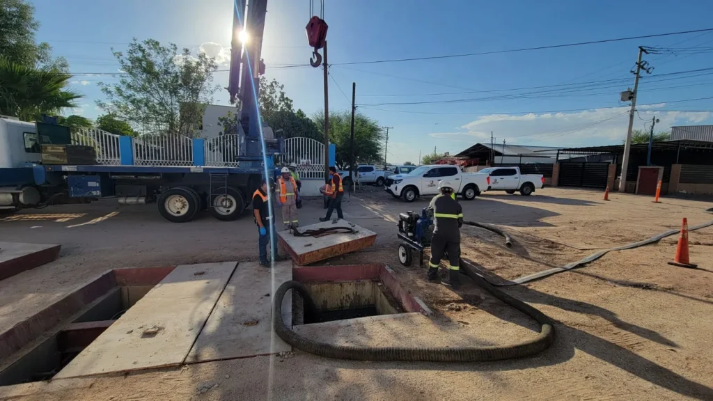 CESPM realiza mantenimiento en el Cárcamo San Pablo de Mexicali